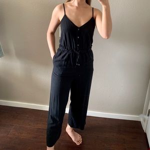 7 for all Mankind Black Jumpsuit